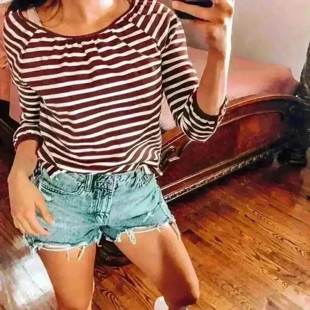 J. Crew stripes Mid sleeve